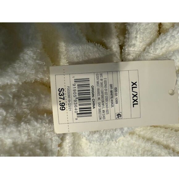 Terry Cotton robe white XL/XXLNEEDS TO BE WASHED THEY HAVE PALLET DUST ON THEM - Picture 5 of 7